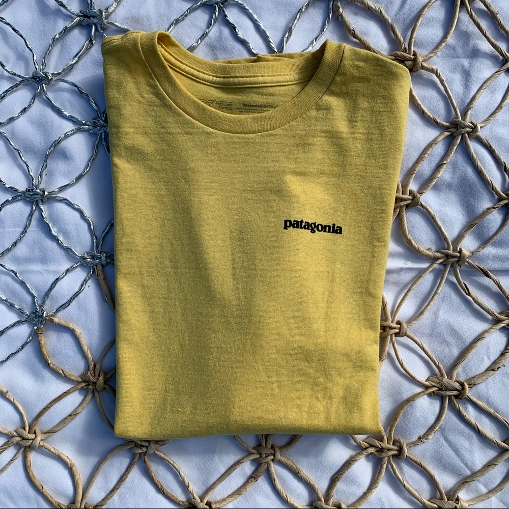 Patagonia Vintage Tee Yellow Size Medium